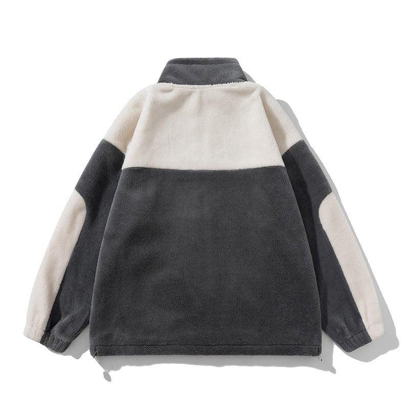 Retro Plaid Lambswool Turtleneck Jacket - MRC STOREJacketsMRC STORERetro Plaid Lambswool Turtleneck Jacket – Warm Unisex Fashion in Black and Gray - MRC STOREMRC STORECJXZ185674102BYBlackL