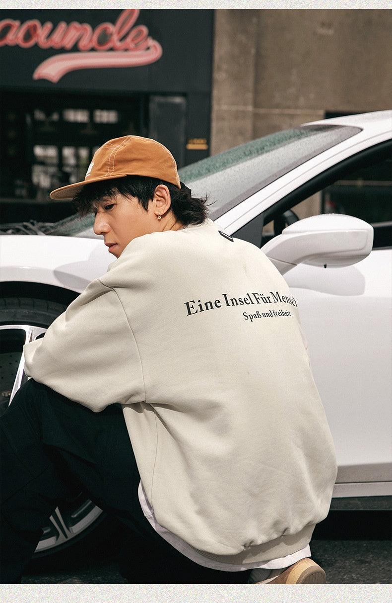 Retro Print Crew Neck Sweatshirt – Loose Fit - MRC STORETopMy StoreRetro American Printed Crew Neck Sweatshirt - Loose Fit Street Fashion Pullover - MRC STOREMRC STORECJWY215958110JQApricotL