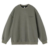 Retro Print Crew Neck Sweatshirt – Loose Fit - MRC STORETopMy StoreRetro American Printed Crew Neck Sweatshirt - Loose Fit Street Fashion Pullover - MRC STOREMRC STORECJWY215958106FUGray GreenL