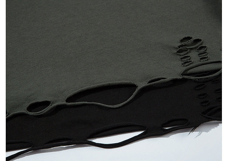 Retro T-Shirt - Tattered Loose Print - MRC STORET-ShirtsMy StoreMen’s Retro T-Shirt - Tattered Loose Print My Store MRC STORECJYH235425005EVBlack2XL