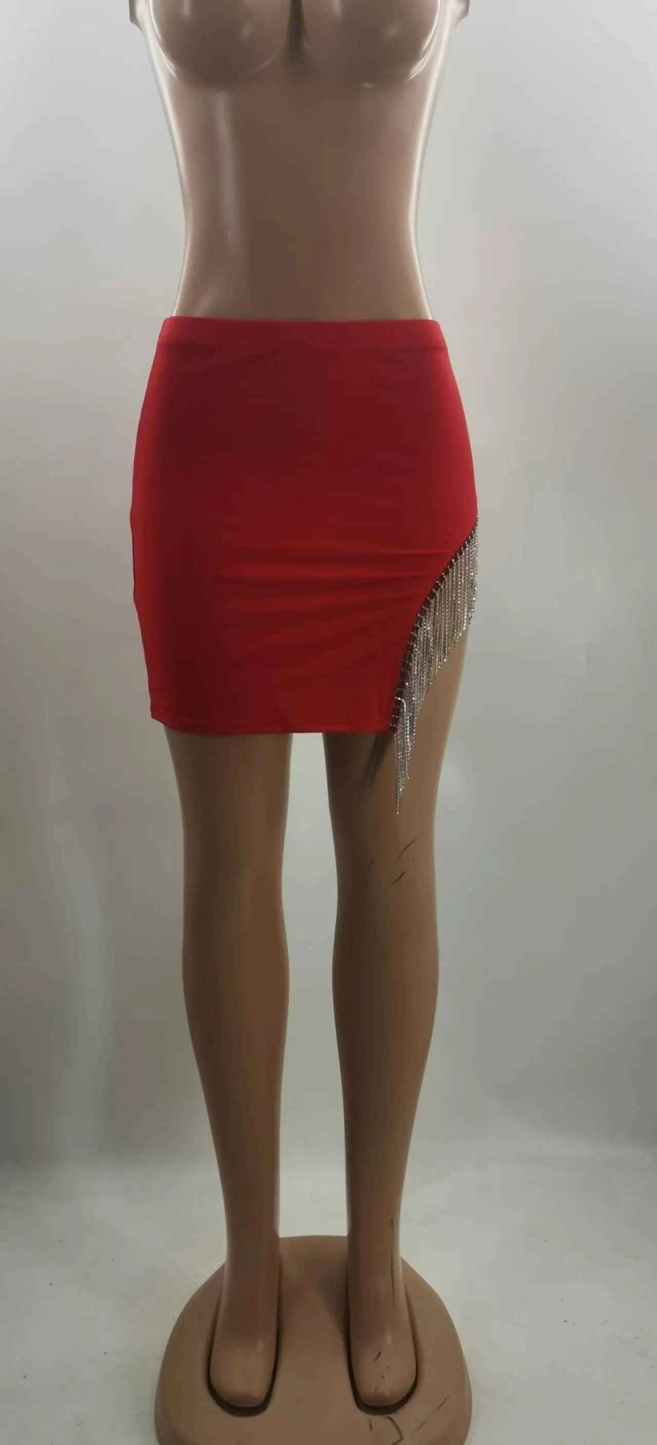 Rhinestone Tassel Skirt - MRC STOREbottomsMy StoreRhinestone Tassel SkirtMRC STORECJQZ202536303CXWhiteL