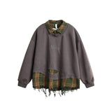 Ripped Burr Lapel Sweater – Fake Two - Piece - MRC STORESweaters & HoodiesMy StoreAmerican Style Ripped Burr Fake Two Piece Lapel Sweater – Stylish and Casual for Everyday Wear - MRC STOREMRC STORECJWY216696106FUGrayL