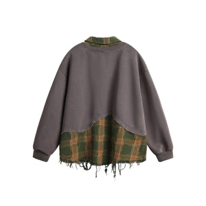 Ripped Burr Lapel Sweater – Fake Two - Piece - MRC STORESweaters & HoodiesMy StoreAmerican Style Ripped Burr Fake Two Piece Lapel Sweater – Stylish and Casual for Everyday Wear - MRC STOREMRC STORECJWY216696106FUGrayL