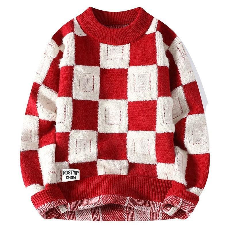 Round Neck Men’s Sweater – Trendy Comfort - MRC STORESweaters & HoodiesMy StoreFashion Trendy Round Neck Sweater - Stylish & Comfortable Cotton Knitwear - MRC STOREMRC STORECJYD219653622VERed2XL