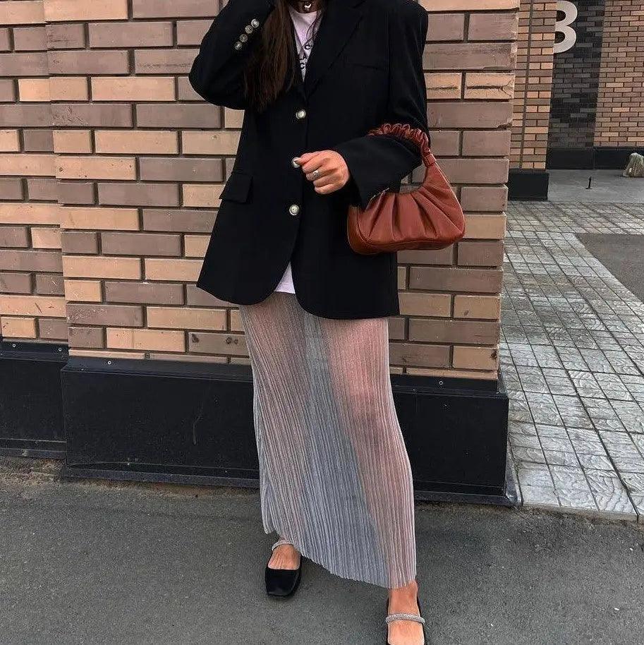 See through Pleated Fashion Skirt - MRC STOREbottomsMy StoreSee through Pleated Fashion Skirt - MRC STOREMRC STORECJQZ206047406FUBlackL