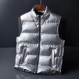 Shiny Down Cotton Fashion Vest Jacket - MRC STORETopMy StoreShiny Down Cotton Fashion Vest Jacket - MRC STOREMRC STORECJYR147814012LOSilver2XL
