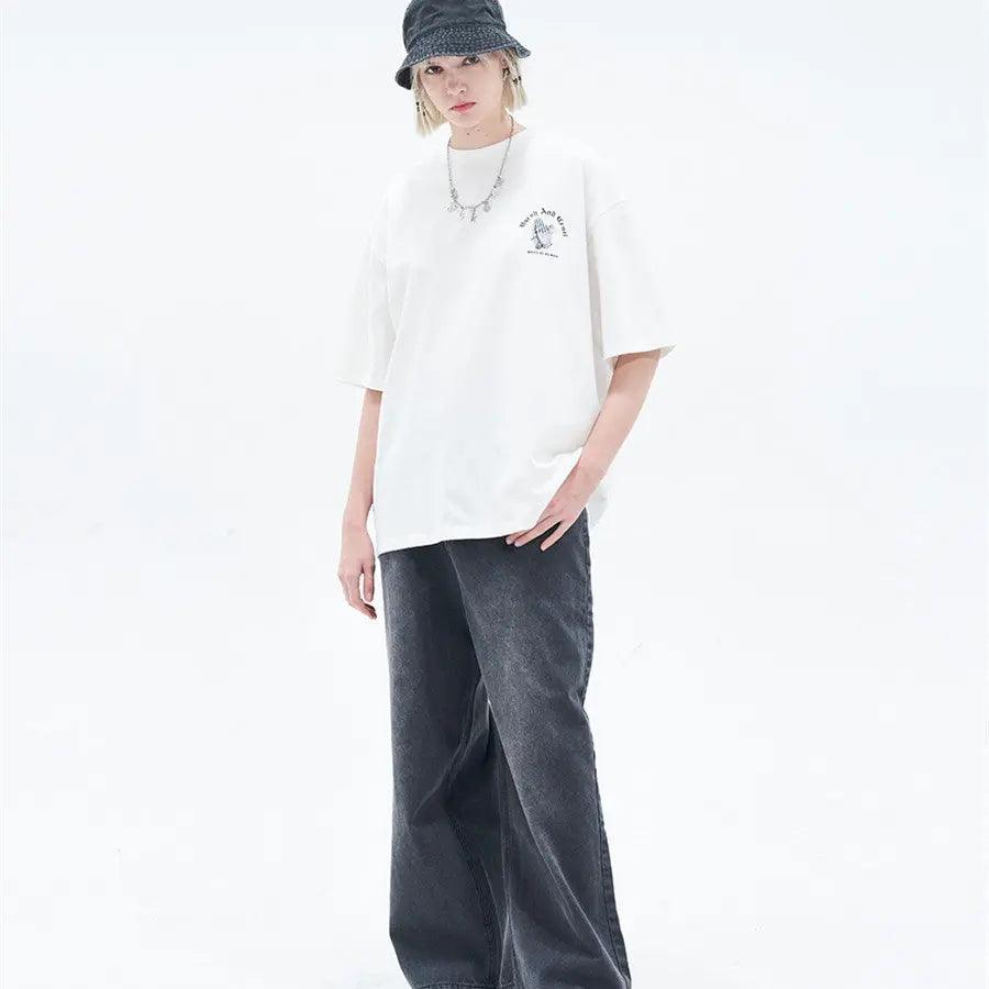 Simple Loose Printed Tee - MRC STORETopMy StoreSimple Loose Printed Tee - MRC STOREMRC STORECJYH148597403CXBlackL