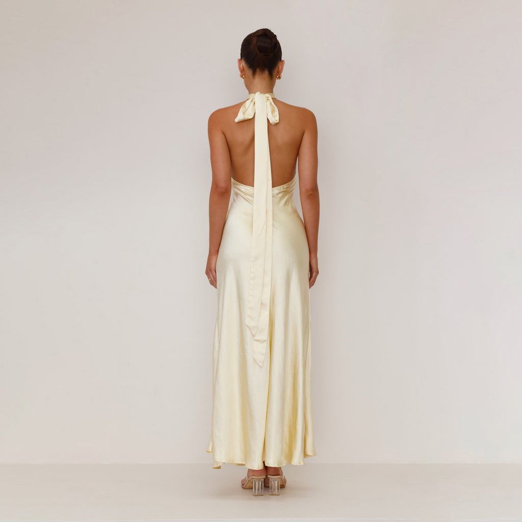 Sleeveless Dress - Backless Halter - MRC STOREDressMy StoreWomen’s Sleeveless Dress - Backless Halter My Store MRC STORECJLY233585103CXLight YellowL