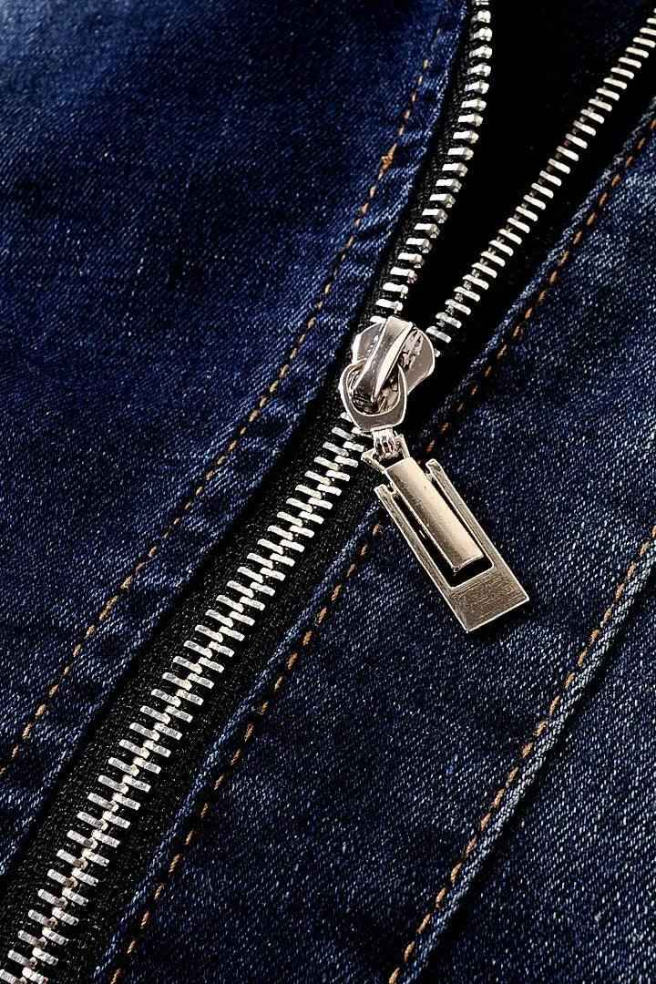 Slim Fit Denim Coat - MRC STORETopMy StoreSlim Fit Denim CoatMRC STORECJQB211049705EVDark Blue2XL