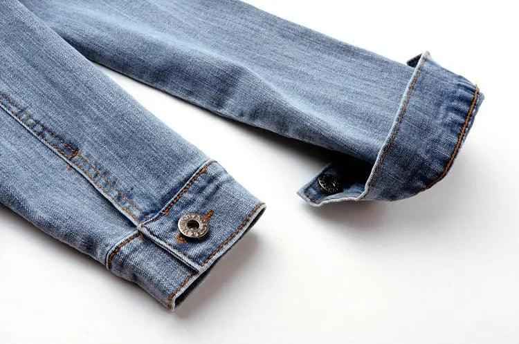 Slim Fit Denim Coat - MRC STORETopMy StoreSlim Fit Denim CoatMRC STORECJQB211049705EVDark Blue2XL