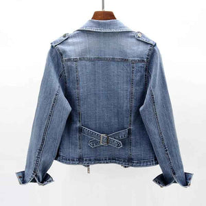 Slim Fit Denim Coat - MRC STORETopMy StoreSlim Fit Denim CoatMRC STORECJQB211049705EVDark Blue2XL