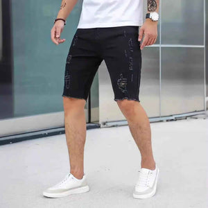 Slim Fit Denim jean Shorts - MRC STOREbottomsMy StoreSlim Fit Denim jean ShortsMRC STORECJYD208167217QJ2XLBlack