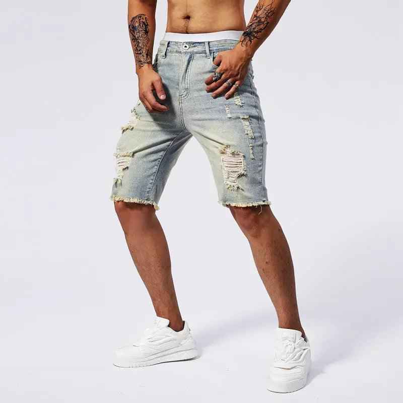Slim Fit Denim jean Shorts - MRC STOREbottomsMy StoreSlim Fit Denim jean ShortsMRC STORECJYD208167217QJ2XLBlack