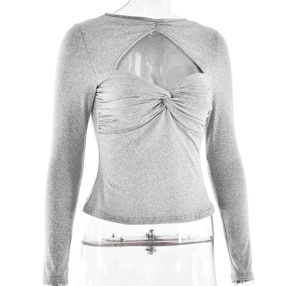 Slim - Fit Hollow Out T-Shirt - MRC STORETopMy StoreSlim - Fit Hollow Out T-Shirt - MRC STOREMRC STORECJCS199295903CXGrayL