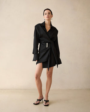 Slim - Fit Long Sleeve Mini Bodycon Dress - MRC STOREDressMRC STORESlim - Fit Long Sleeve Mini Bodycon Dress MRC STORE MRC STORECJLY261223309IRDark BrownL