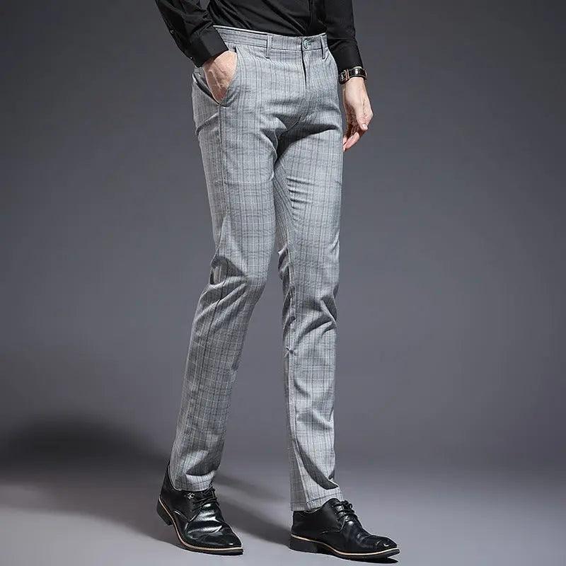 Slim Fit Plaid Pants - MRC STOREbottomsMy StoreSlim Fit Plaid Pants - MRC STOREMRC STORECJNSXZHL00135-662Grey check-28662Grey check28
