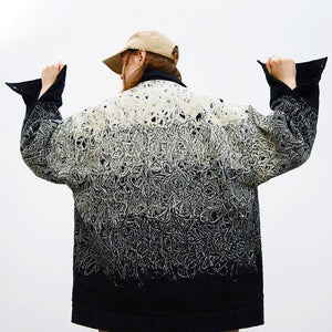 Solid Color Casual Commuter Jacket - MRC STOREJacketsMRC STORELine Composite Gradient Jacket For Men MRC STORE MRC STORECJXZ195935002BYBlackL