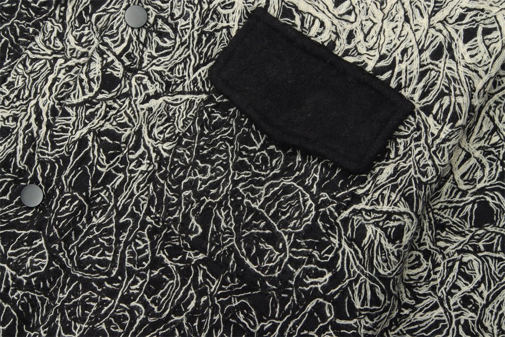 Solid Color Casual Commuter Jacket - MRC STOREJacketsMRC STORELine Composite Gradient Jacket For Men MRC STORE MRC STORECJXZ195935002BYBlackL