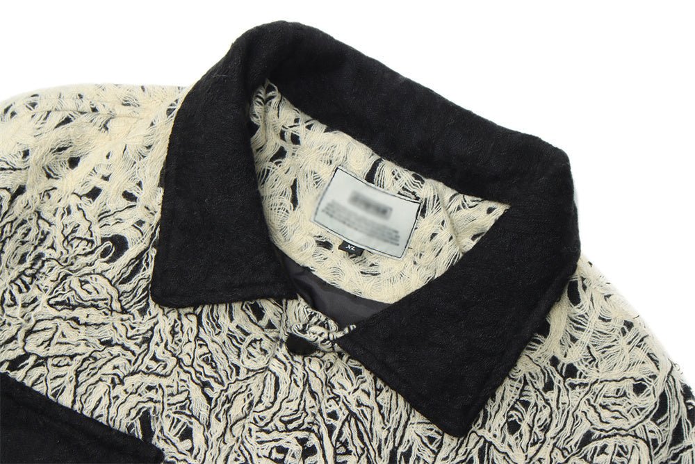 Solid Color Casual Commuter Jacket - MRC STOREJacketsMRC STORELine Composite Gradient Jacket For Men MRC STORE MRC STORECJXZ195935002BYBlackL