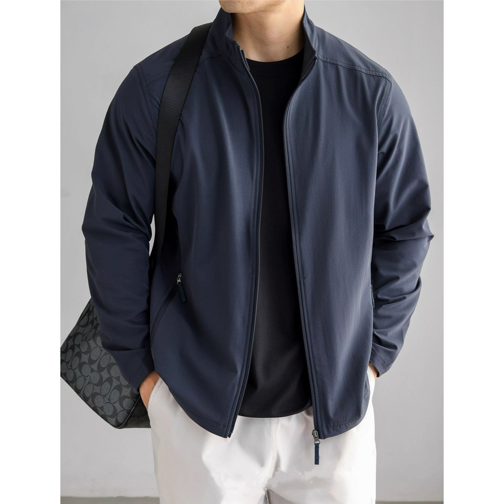 Solid Color Casual Commuter Jacket - MRC STOREJacketsMRC STORESolid Color Casual Commuter Jacket MRC STORE MRC STORECJXZ265425809IRBlack2XL