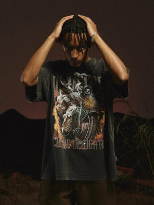 Soul Chariot Loose Fit T-Shirt - MRC STORETopMy StoreSoul Chariot Loose Fit T-Shirt - MRC STOREMRC STORECJYH144904705EVBlack2XL