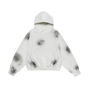 Splash Ink Hooded Pullover – Loose Sweater - MRC STOREHoodieMy StoreSplash - Ink Spray Paint Loose Hooded Pullover Sweater - Street Fashion for Youth in Pink, White, & Black - MRC STOREMRC STORECJWY210729507GTWhiteL