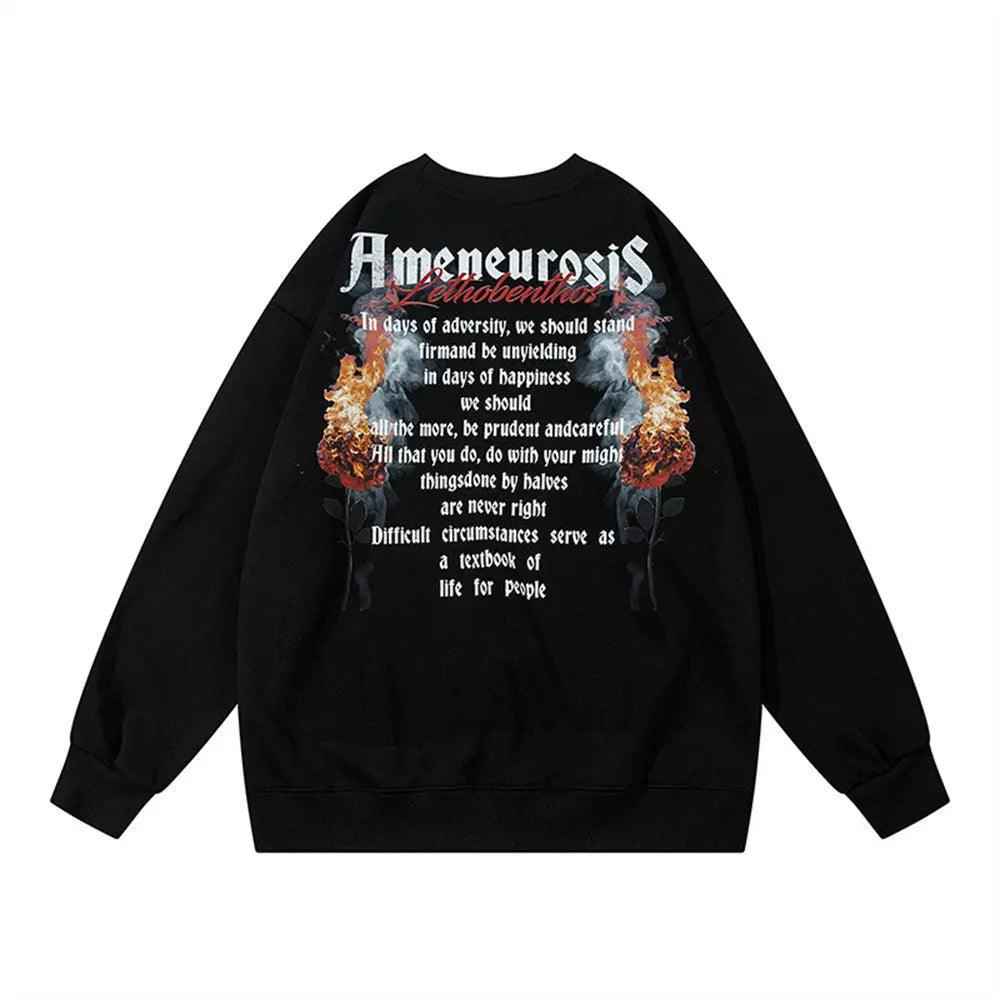 Spray Paint Letter Sweater - MRC STORETopMy StoreSpray Paint Letter SweaterMRC STORECJWY209618308HSFlower GrayL