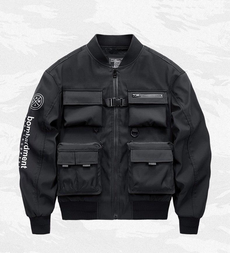 Spring Pilot Jacket – Men's Korean - Style Polyester Jacket - MRC STOREJacketsMy StoreSpring Pilot Jacket – Men's Korean - Style Polyester Jacket - MRC STOREMRC STORECJPK169033504DWBlack2XL