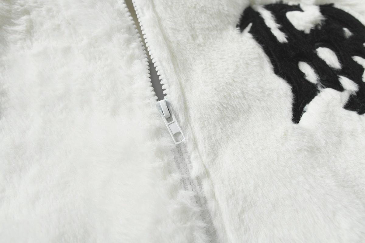 Stars Heart Embroidered Plush Coat Cotton Padded – Cozy Winter Essential - MRC STOREJacketsMy StoreStars Heart Embroidered Plush Coat Cotton Padded – Cozy Winter Essential - MRC STOREMRC STORECJYH222257508HSWhiteL