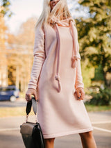 Street Slim fit Hooded Sweater Dress – Cozy and Stylish - MRC STOREDressMy StoreStreet Slim fit Hooded Sweater Dress – Cozy and Stylish - MRC STOREMRC STORECJWY223565303CXPinkL