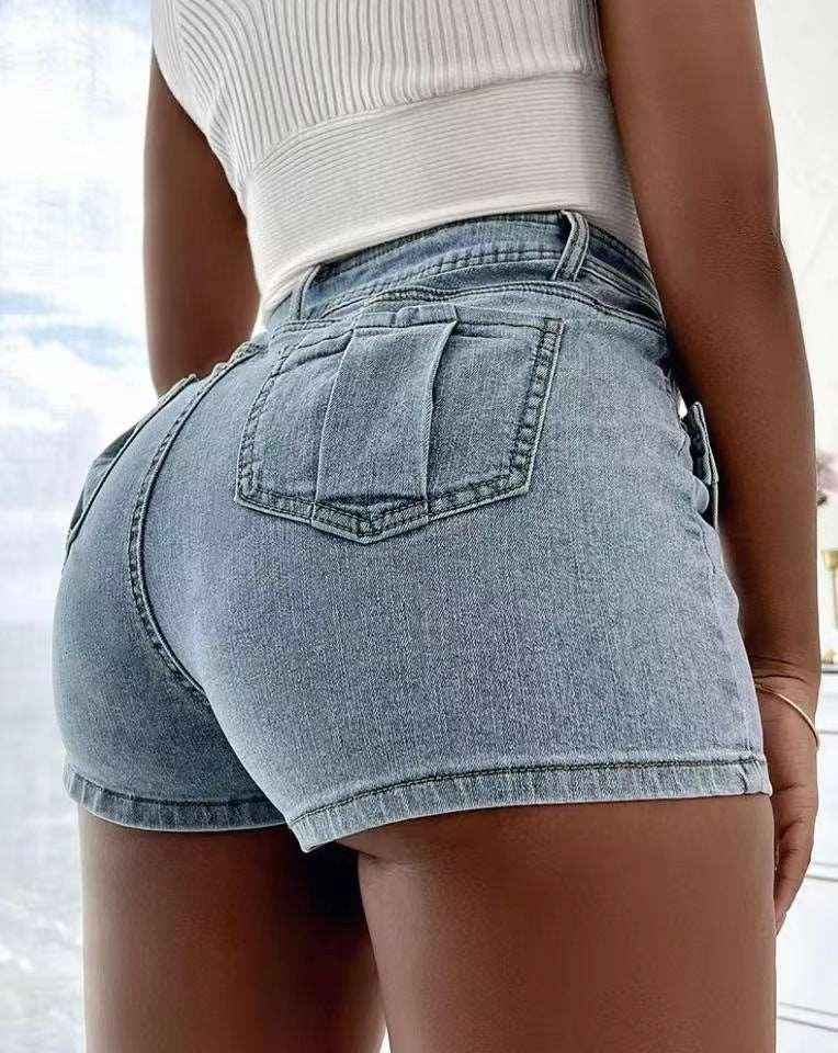 Stretch Vintage Denim Shorts - MRC STOREjeansMy StoreStretch Vintage Denim ShortsMRC STORECJDK204658521UFGrey2XL