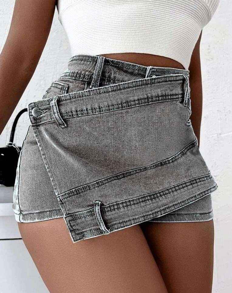 Stretch Vintage Denim Shorts - MRC STOREjeansMy StoreStretch Vintage Denim ShortsMRC STORECJDK204658521UFGrey2XL