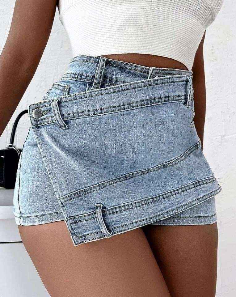 Stretch Vintage Denim Shorts - MRC STOREjeansMy StoreStretch Vintage Denim ShortsMRC STORECJDK204658513MNLight Blue2XL