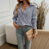 Striped Commuter Cardigan - MRC STORETopMy StoreStriped Commuter CardiganMRC STORECJYD210338111KPDark BlueL