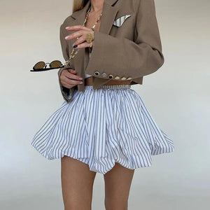 Striped High Waist Skirt - MRC STOREbottomsMy StoreStriped High Waist Skirt - MRC STOREMRC STORECJQZ211943206FUPinkL