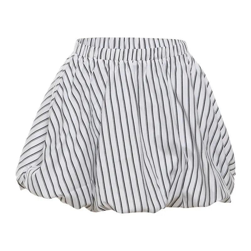 Striped High Waist Skirt - MRC STOREbottomsMy StoreStriped High Waist Skirt - MRC STOREMRC STORECJQZ211943206FUPinkL