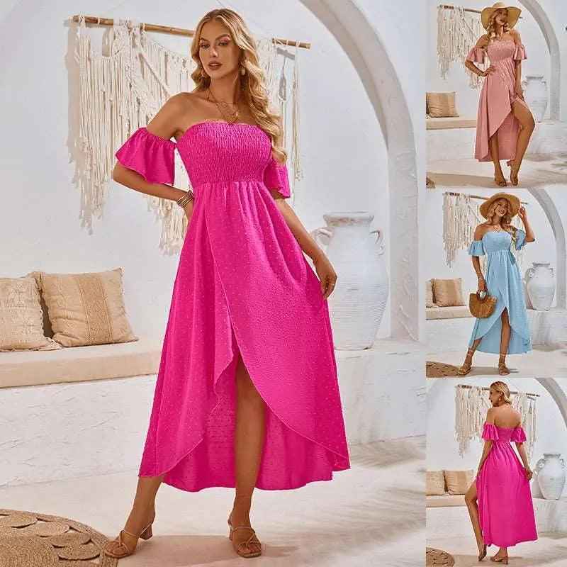 Summer Fashion Long Beach Dress - MRC STOREclothesMy StoreSummer Fashion Long Beach DressMRC STORECJLY205743603CXPinkL