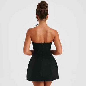 Summer Solid Backless Mini Dress - MRC STOREclothesMy StoreSummer Solid Backless Mini DressMRC STORECJLY201775803CXBlackL
