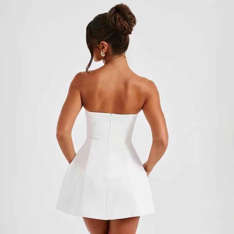 Summer Solid Backless Mini Dress - MRC STOREclothesMy StoreSummer Solid Backless Mini DressMRC STORECJLY201775803CXBlackL