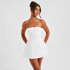 Summer Solid Backless Mini Dress - MRC STOREclothesMy StoreSummer Solid Backless Mini DressMRC STORECJLY201775806FUWhiteL