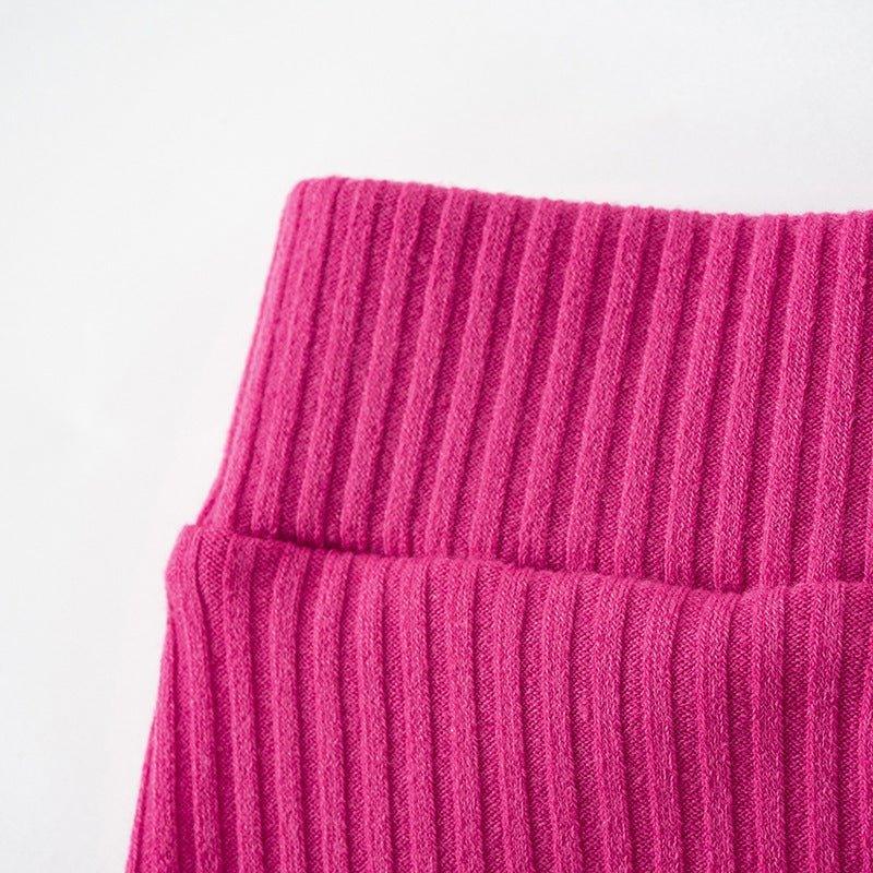 Sunken Stripe Top & Mid Skirt – Long Sleeve Set - MRC STOREDressMy StoreWomen's Fashion Autumn Sunken Stripe Top & Mid Skirt Set – Chic Long Sleeve Fashion for Women - MRC STOREMRC STORECJLS153586506FUBlackL