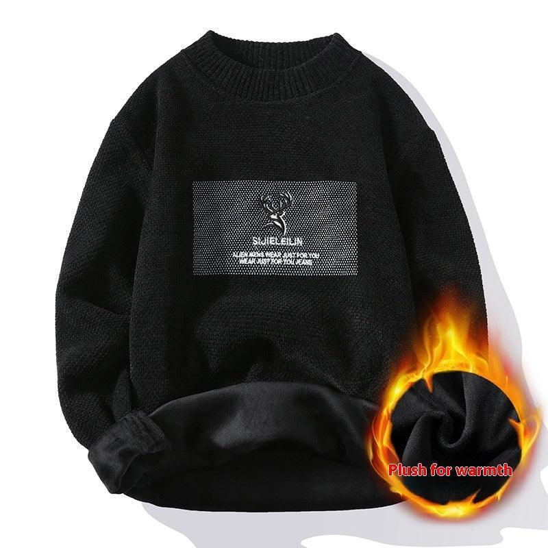 Super Soft Fleece Lined Knitted Sweater – Cozy Japanese Style Pullover - MRC STORESweaters & HoodiesMy StoreSuper Soft Fleece Lined Knitted Sweater – Cozy Japanese Style Pullover - MRC STOREMRC STORECJYD222807519SHH703 Black2XL