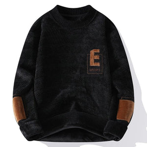 Super Soft Fleece Lined Knitted Sweater – Cozy Japanese Style Pullover - MRC STORE