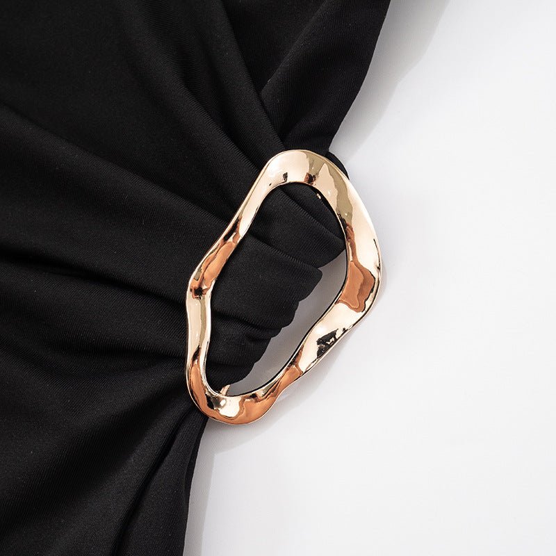 Suspender Top - V - Neck Pleated Navel - MRC STORETopMy StoreWomen’s Suspender Top - V - Neck Pleated Navel My Store MRC STORECJCS241982503CXBlackL