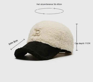 Teddy Plush Wool Hat - MRC STOREAccessoriesMy StoreTeddy Plush Wool HatMRC STORECJBQ192406602BYWhite With BlackFree Size