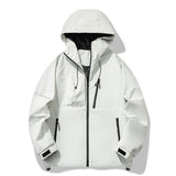 Three - Proof Outdoor Windproof Waterproof Jacket - MRC STOREJacketsMRC STOREWhite jacket with black accents on a white backgroundMRC STORECJXZ255887102BYWhiteL
