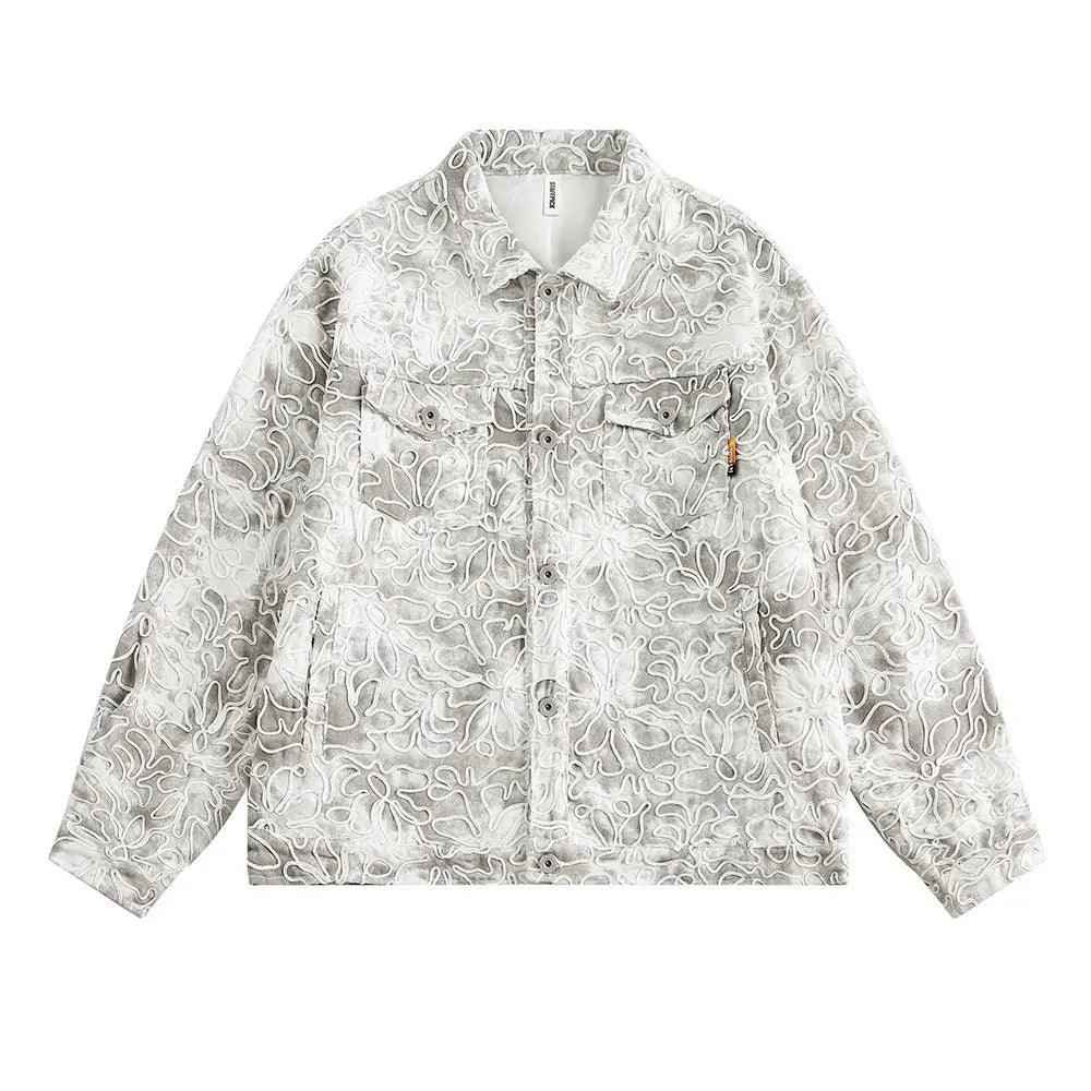 Tie Dye Gradient Street Jacket - MRC STOREtopMy StoreTie Dye Gradient Street JacketMRC STORECJXZ209511602BYGray WhiteL