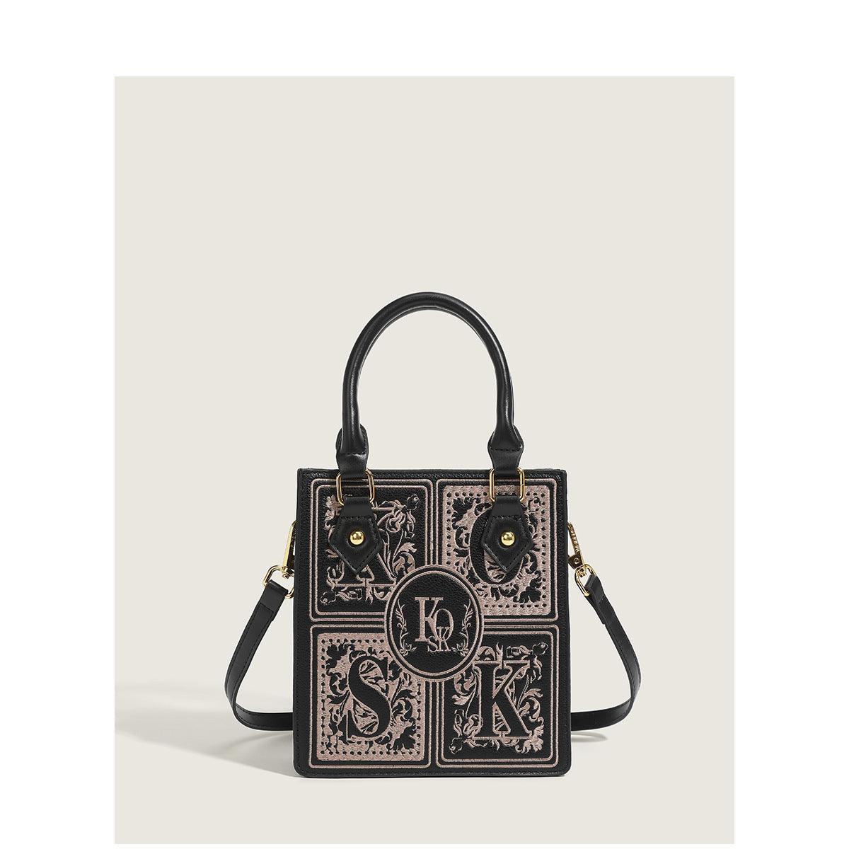 Trendy Early Autumn Embroidered Small Square Bag Fashion Essentials - MRC STOREAccessoriesMy StoreTrendy Early Autumn Embroidered Small Square Bag Fashion Essentials - MRC STOREMRC STORECJNS216906001AZBlack