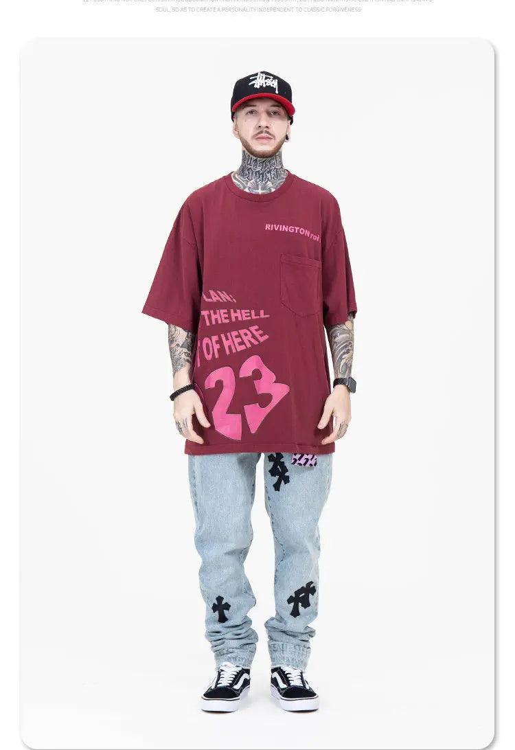 Trendy Fried Street Casual T-Shirt - MRC STORETopMy StoreTrendy Fried Street Casual T-Shirt - MRC STOREMRC STORECJYH151470004DWRedL