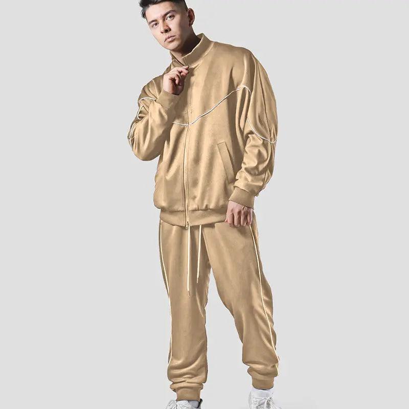 Trendy Korean Athletic Wear Style Running Set - MRC STORETopMy StoreTrendy Korean Athletic Wear Style Running Set - MRC STOREMRC STORECJYD191989613MNKhakiL